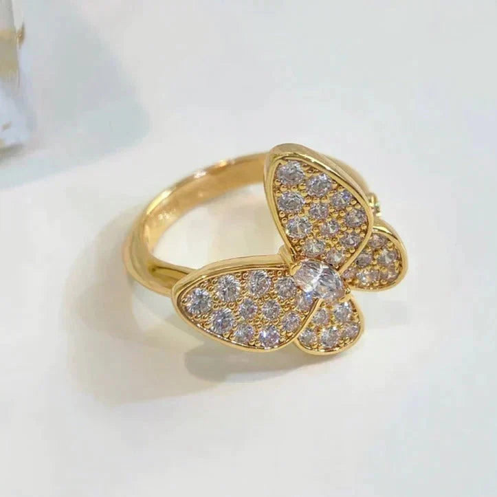 [⭐⭐JeweliWhal]BUTTERFLY DIAMOND RING