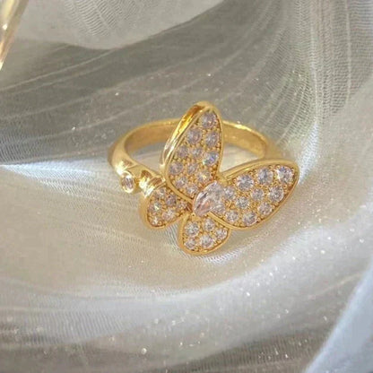 [⭐⭐JeweliWhal]BUTTERFLY DIAMOND RING