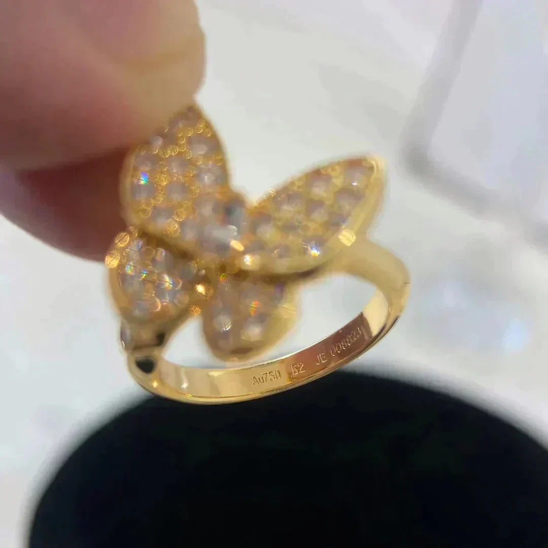 [⭐⭐JeweliWhal]BUTTERFLY DIAMOND RING