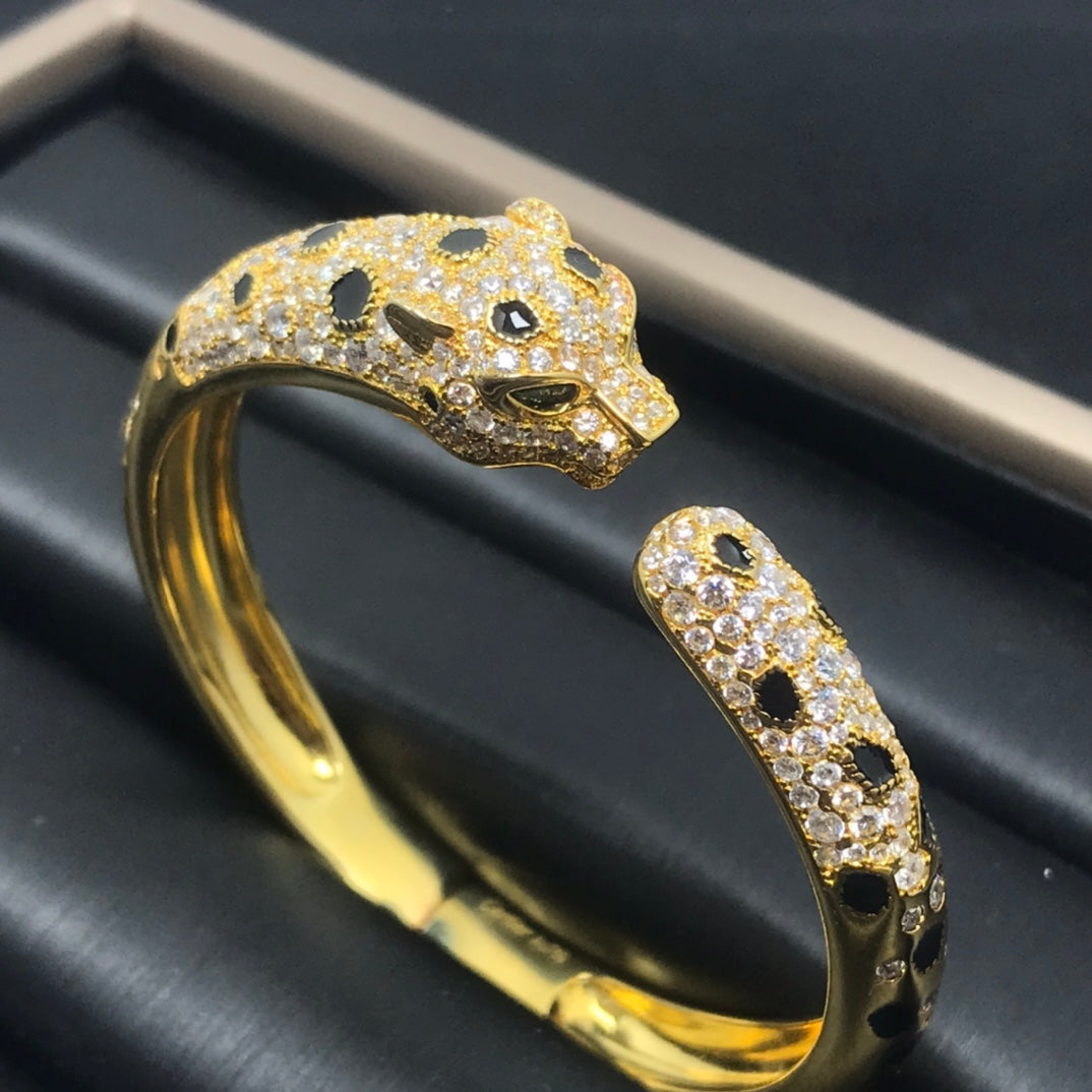 [⭐⭐JeweliWhal]PANTHERE BIG BRACELET DIAMONDS