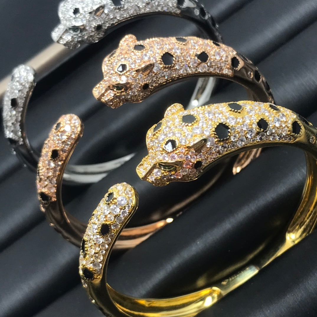 [⭐⭐JeweliWhal]PANTHERE BIG BRACELET DIAMONDS
