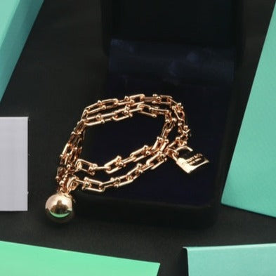 [⭐JeweliWhal]HARDWEAR WRAP PINK GOLD BRACELET