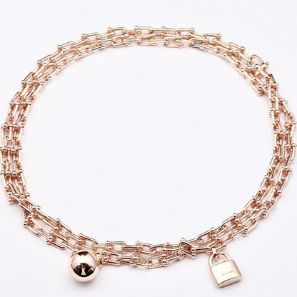[⭐JeweliWhal]HARDWEAR PINK GOLD WRAP NECKLACE