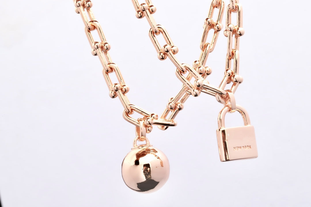 [⭐JeweliWhal]HARDWEAR PINK GOLD WRAP NECKLACE