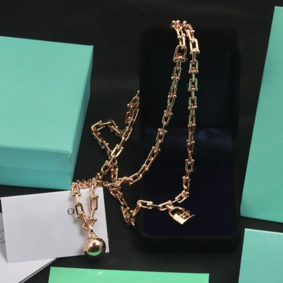 [⭐JeweliWhal]HARDWEAR PINK GOLD WRAP NECKLACE