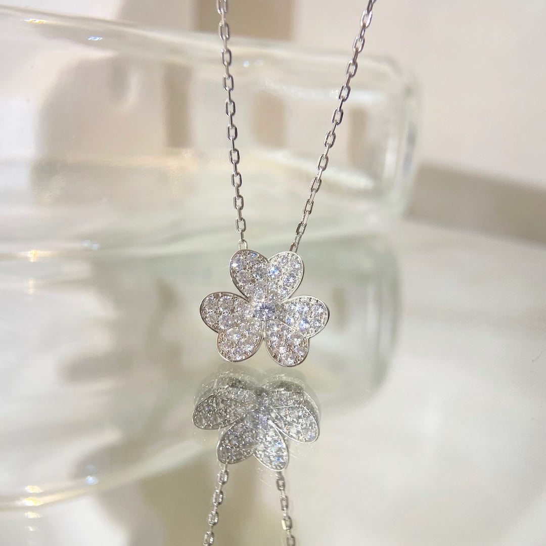 [⭐⭐JeweliWhal]FLOWER DIAMOND NECKLACE