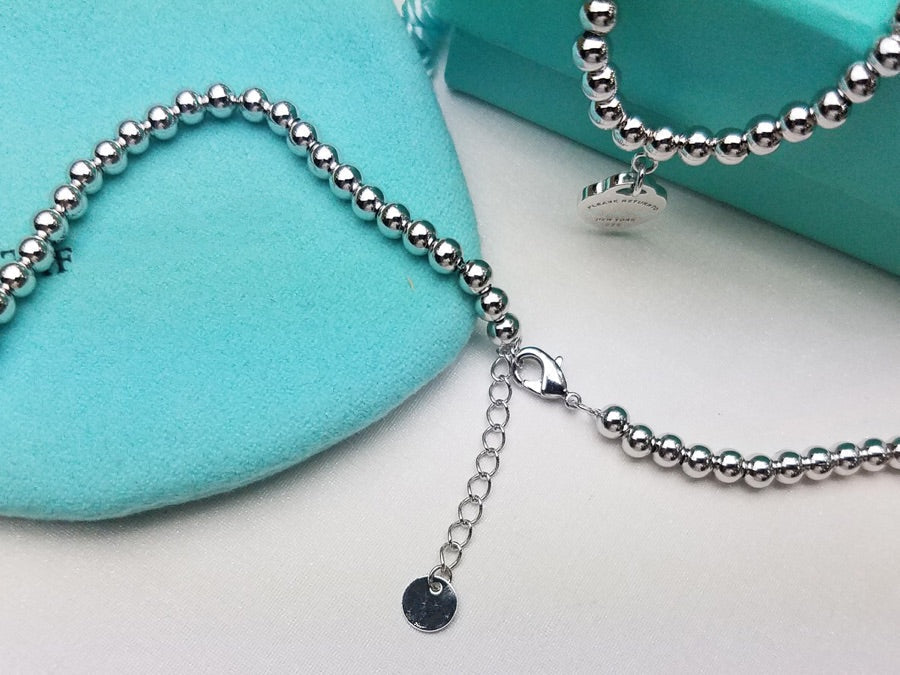[⭐JeweliWhal]HEART PEDANT SILVER BALL CHAIN NECKLACE