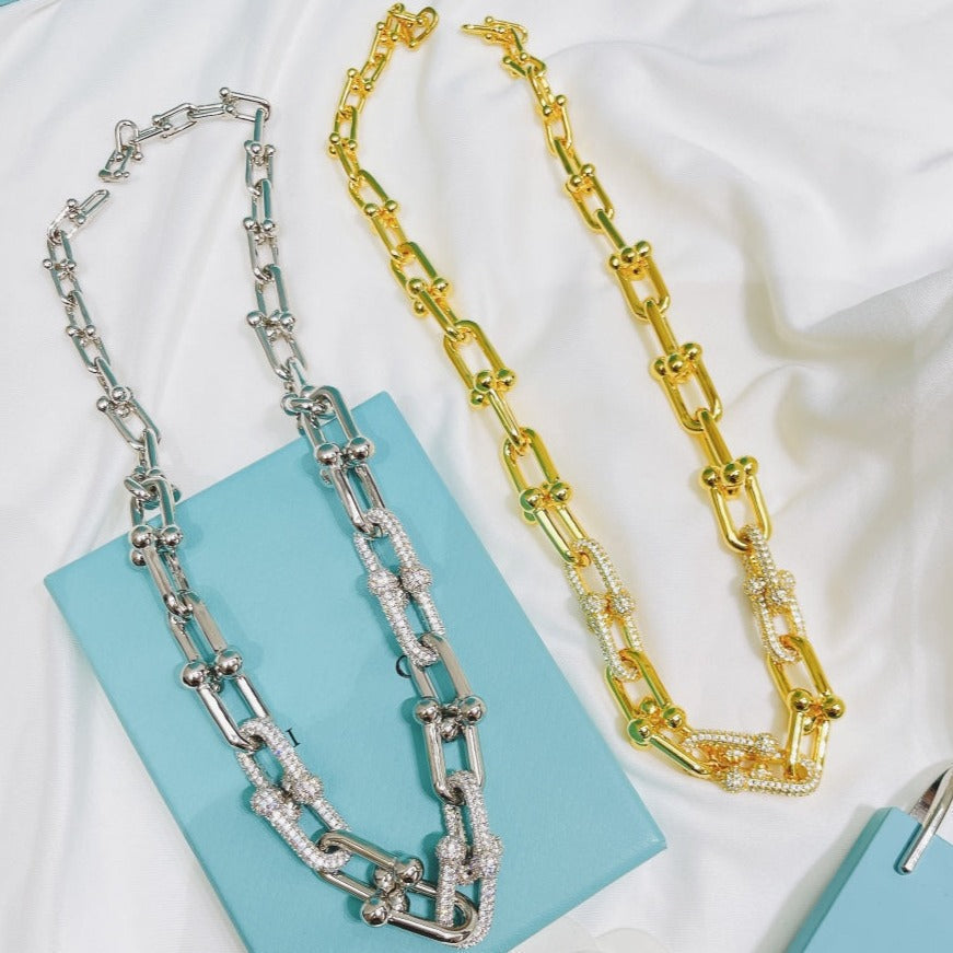 [⭐JeweliWhal]HARDWEAR NECKLACE DIAMOND PAVED