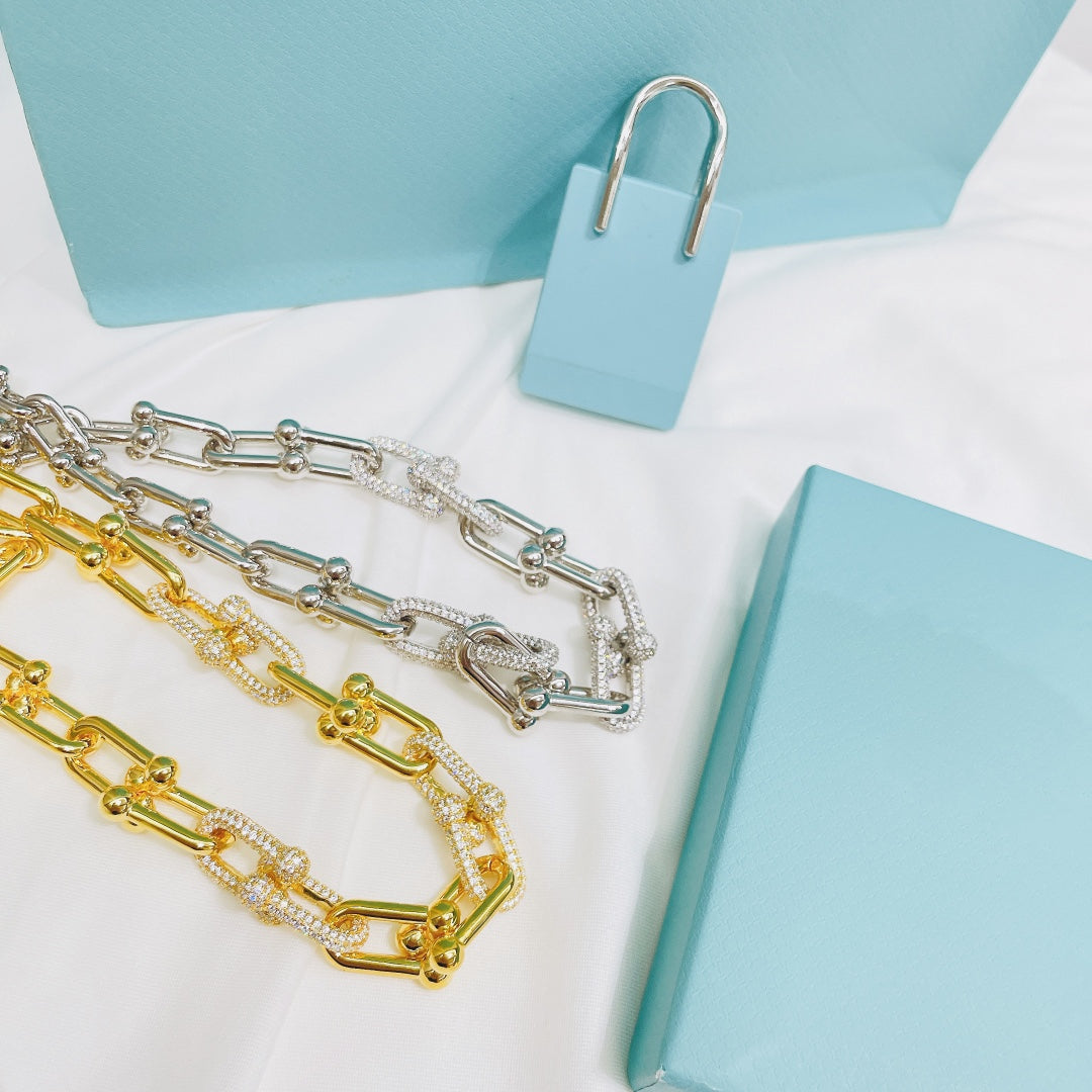 [⭐JeweliWhal]HARDWEAR NECKLACE DIAMOND PAVED