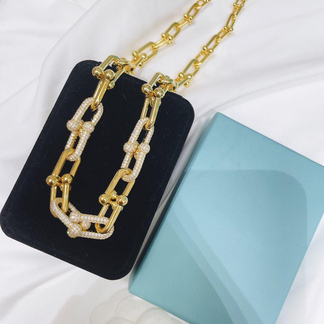 [⭐JeweliWhal]HARDWEAR NECKLACE DIAMOND PAVED