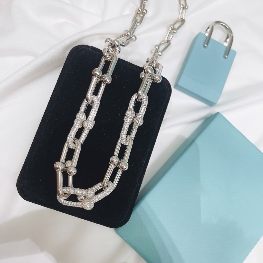[⭐JeweliWhal]HARDWEAR NECKLACE DIAMOND PAVED