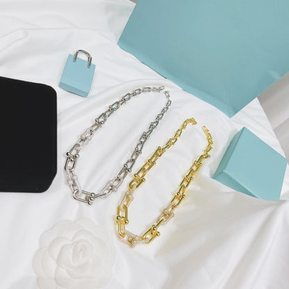 [⭐JeweliWhal]HARDWEAR NECKLACE DIAMOND PAVED