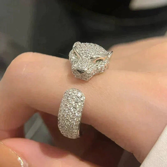 [⭐⭐JeweliWhal]PANTHERE 5.5MM ALL DIAMOND RING