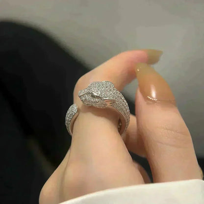 [⭐⭐JeweliWhal]PANTHERE 5.5MM ALL DIAMOND RING