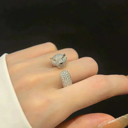 [⭐⭐JeweliWhal]PANTHERE 5.5MM ALL DIAMOND RING