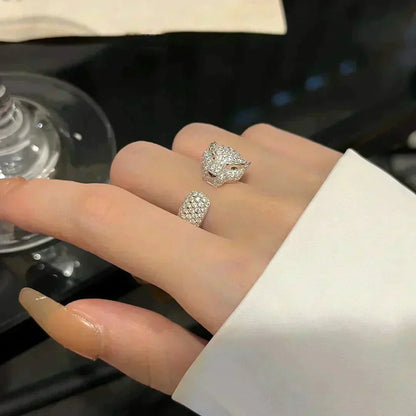 [⭐⭐JeweliWhal]PANTHERE 5.5MM ALL DIAMOND RING