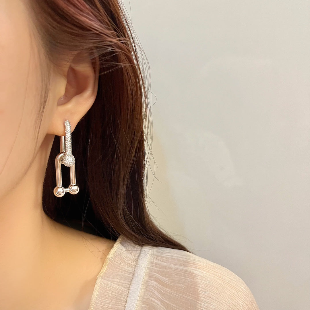 [⭐JeweliWhal]HARDWEAR DROP DIAMONDS EARRINGS