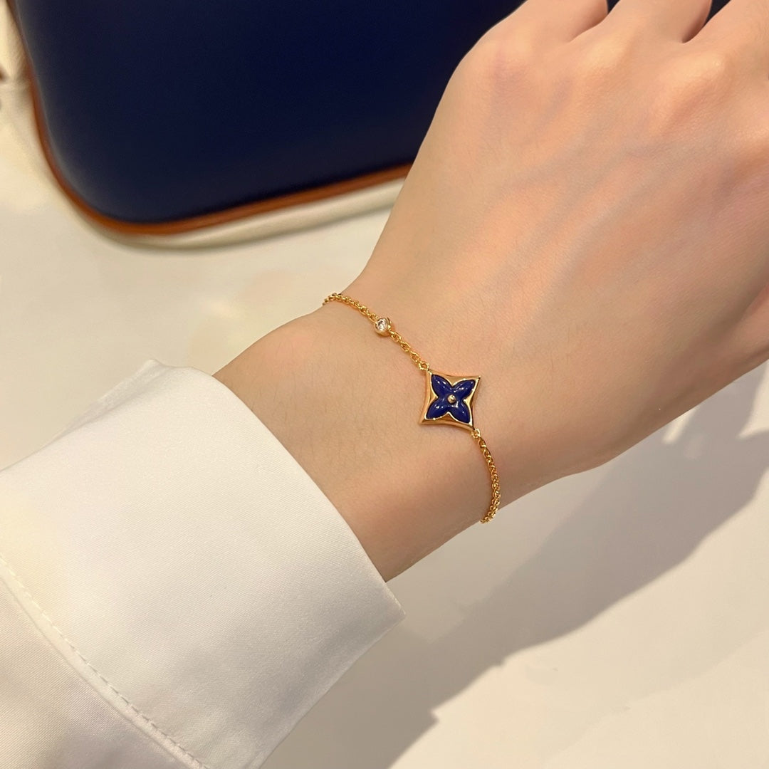 [⭐⭐JeweliWhal]COLOR STAR PINK GOLD DIAMOND BRACELET