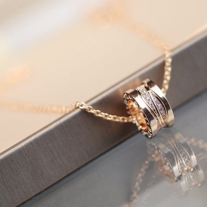 [⭐⭐JeweliWhal]ZERO 1 PINK GOLD DIAMOND NECKLACE