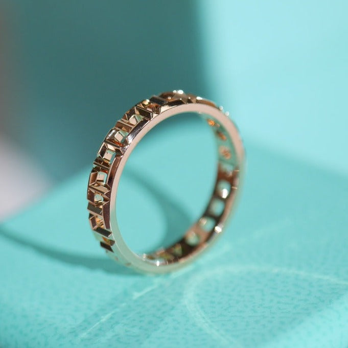 [⭐JeweliWhal]T TRUE 3.5MM PINK GOLD RING
