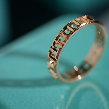 [⭐JeweliWhal]T TRUE 3.5MM PINK GOLD RING