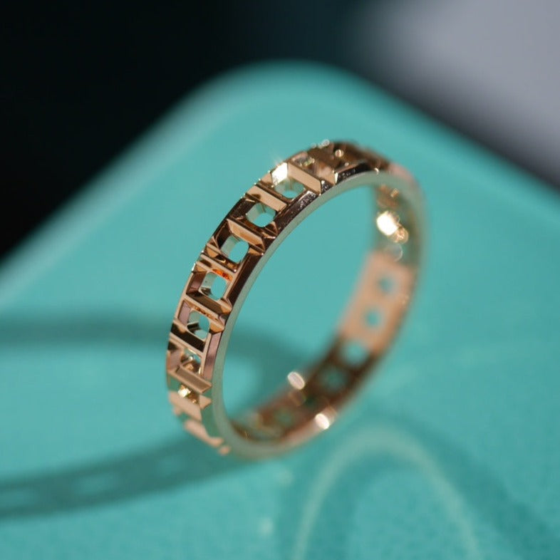 [⭐JeweliWhal]T TRUE 3.5MM PINK GOLD RING