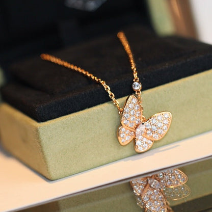 [⭐⭐JeweliWhal]BUTTERFLY DIAMOND NECKLACE