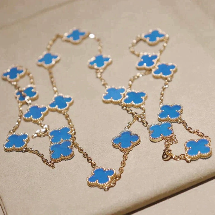 [⭐⭐JeweliWhal]CLOVER 20 MOTIFS TURQUOISE GOLD