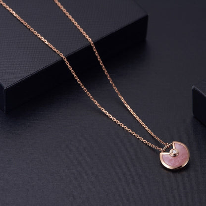 [⭐⭐JeweliWhal]AMULETTE ROSE GOLD PINK MOP NECKLACE