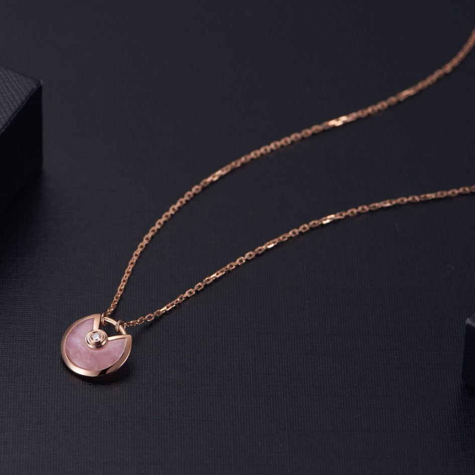 [⭐⭐JeweliWhal]AMULETTE ROSE GOLD PINK MOP NECKLACE