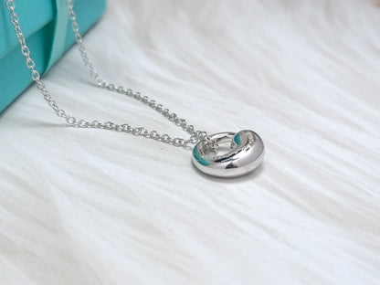 [⭐JeweliWhal]SNAIL PEDANT SILVER NECKLACE