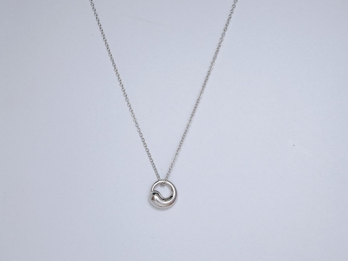[⭐JeweliWhal]SNAIL PEDANT SILVER NECKLACE