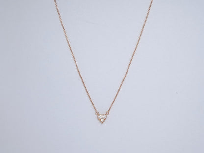 [⭐JeweliWhal]HEART 3 DIAMONDS PEDANT NECKLACE