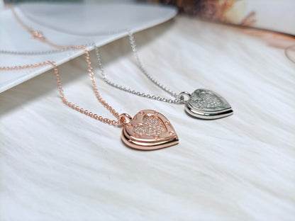 [⭐JeweliWhal]HEART DIAMONDS PEDANT NECKLACE