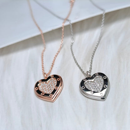 [⭐JeweliWhal]HEART DIAMONDS PEDANT NECKLACE
