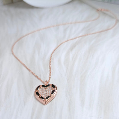 [⭐JeweliWhal]HEART DIAMONDS PEDANT NECKLACE