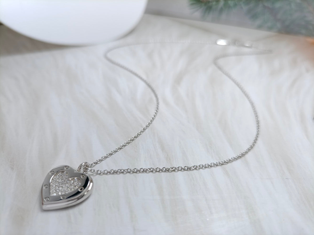 [⭐JeweliWhal]HEART DIAMONDS PEDANT NECKLACE