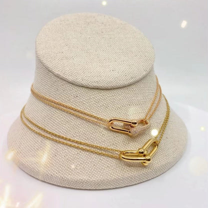 [⭐JeweliWhal]HARDWEAR GOLD DOUBLE LINK NECKLACE