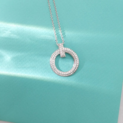[⭐JeweliWhal]T WIRE PEDANT DIAMOND NECKLACE
