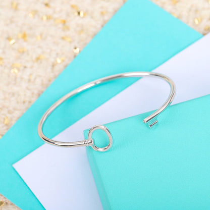 [⭐JeweliWhal]KEY WIRE OVAL BRACELET
