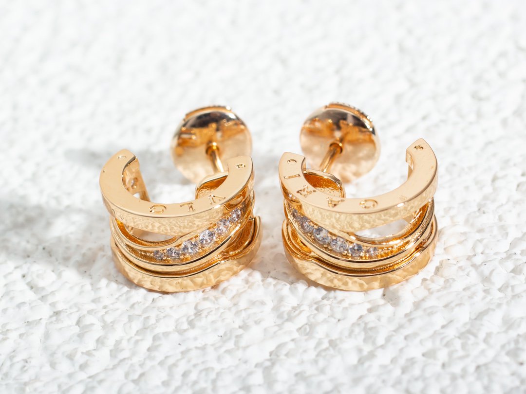 [⭐⭐JeweliWhal]ZERO 1 PINK GOLD DIAMONDS EARRINGS