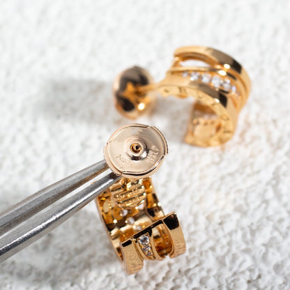 [⭐⭐JeweliWhal]ZERO 1 PINK GOLD DIAMONDS EARRINGS