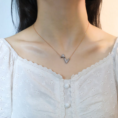 [⭐⭐JeweliWhal]VOLT SILVER DIAMOND PEDANT NECKLACE