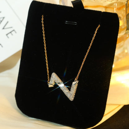 [⭐⭐JeweliWhal]VOLT SILVER DIAMOND PEDANT NECKLACE