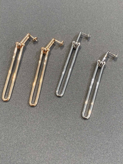 [⭐JeweliWhal]HARDWEAR DOUBLE LONG LINK EARRINGS
