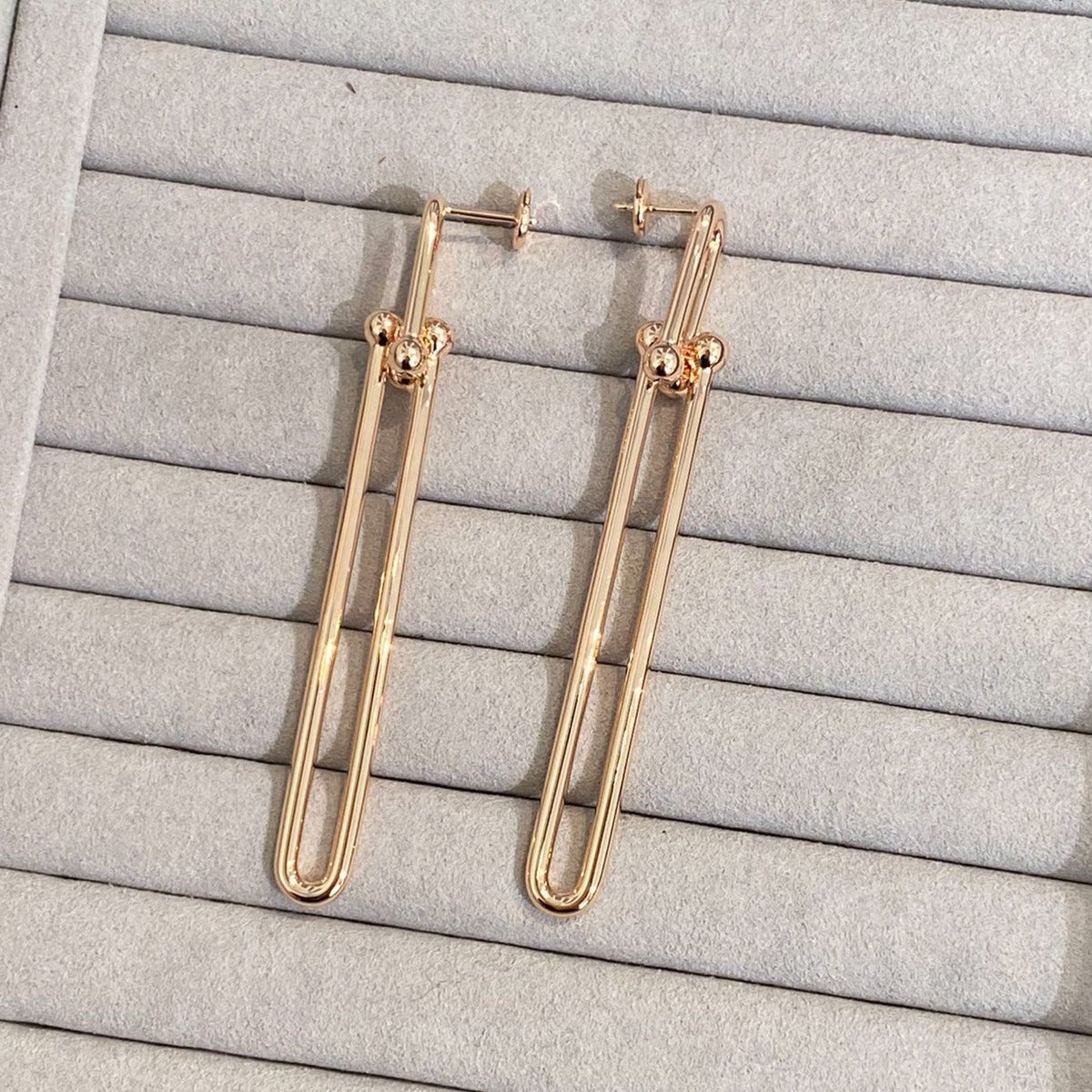[⭐JeweliWhal]HARDWEAR DOUBLE LONG LINK EARRINGS