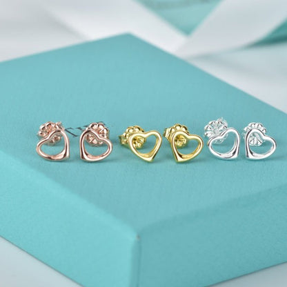[⭐JeweliWhal]OPEN HEART STUD EARRINGS