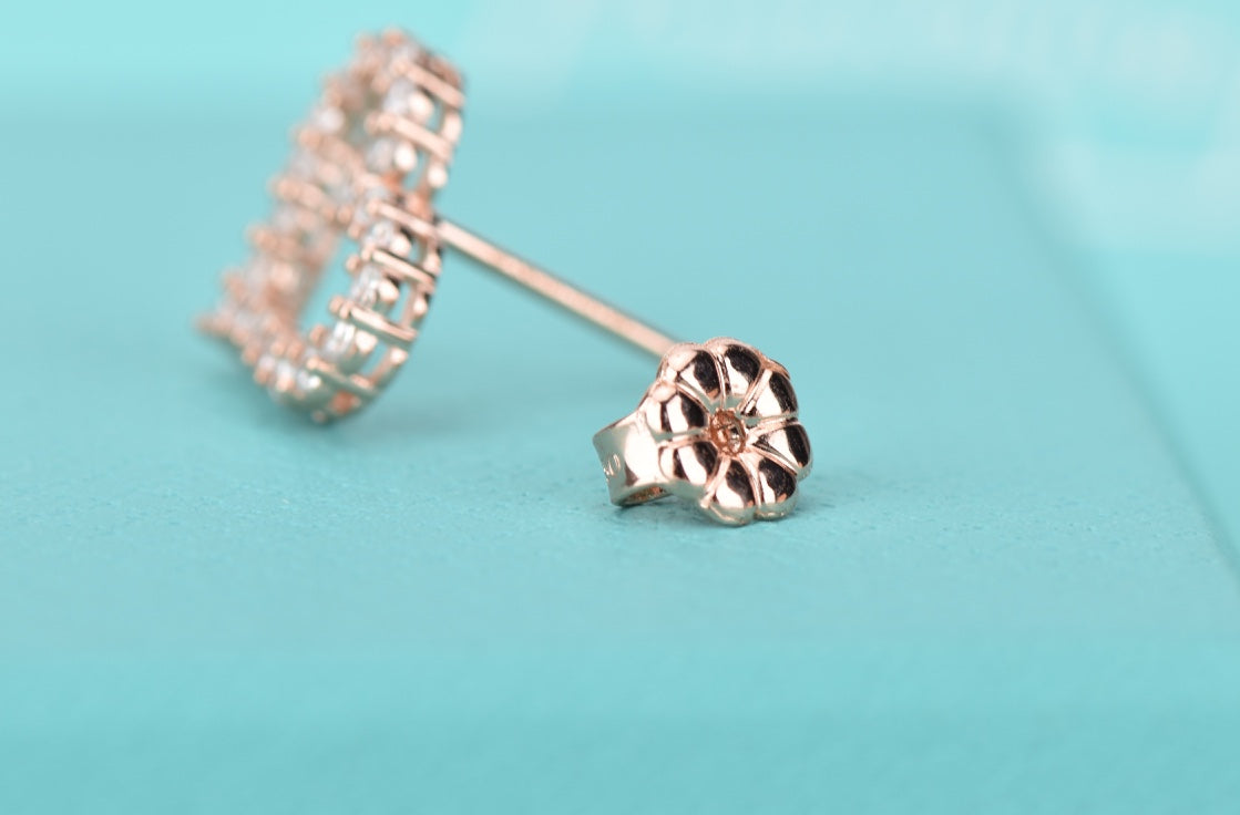 [⭐JeweliWhal]OPEN HEART STUD DIAMOND EARRINGS