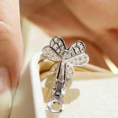 [⭐⭐JeweliWhal]CLOVER COMOS DIAMOND EARRINGS SILVER