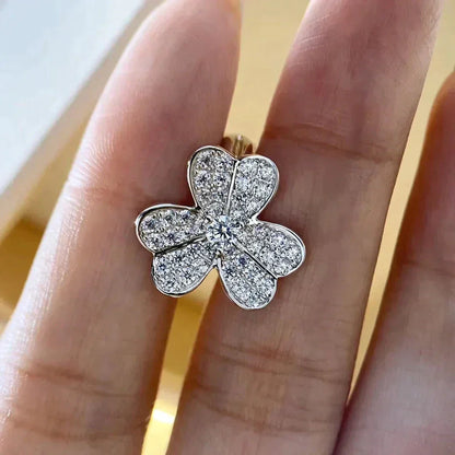 [⭐⭐JeweliWhal]CLOVER COMOS DIAMOND EARRINGS SILVER